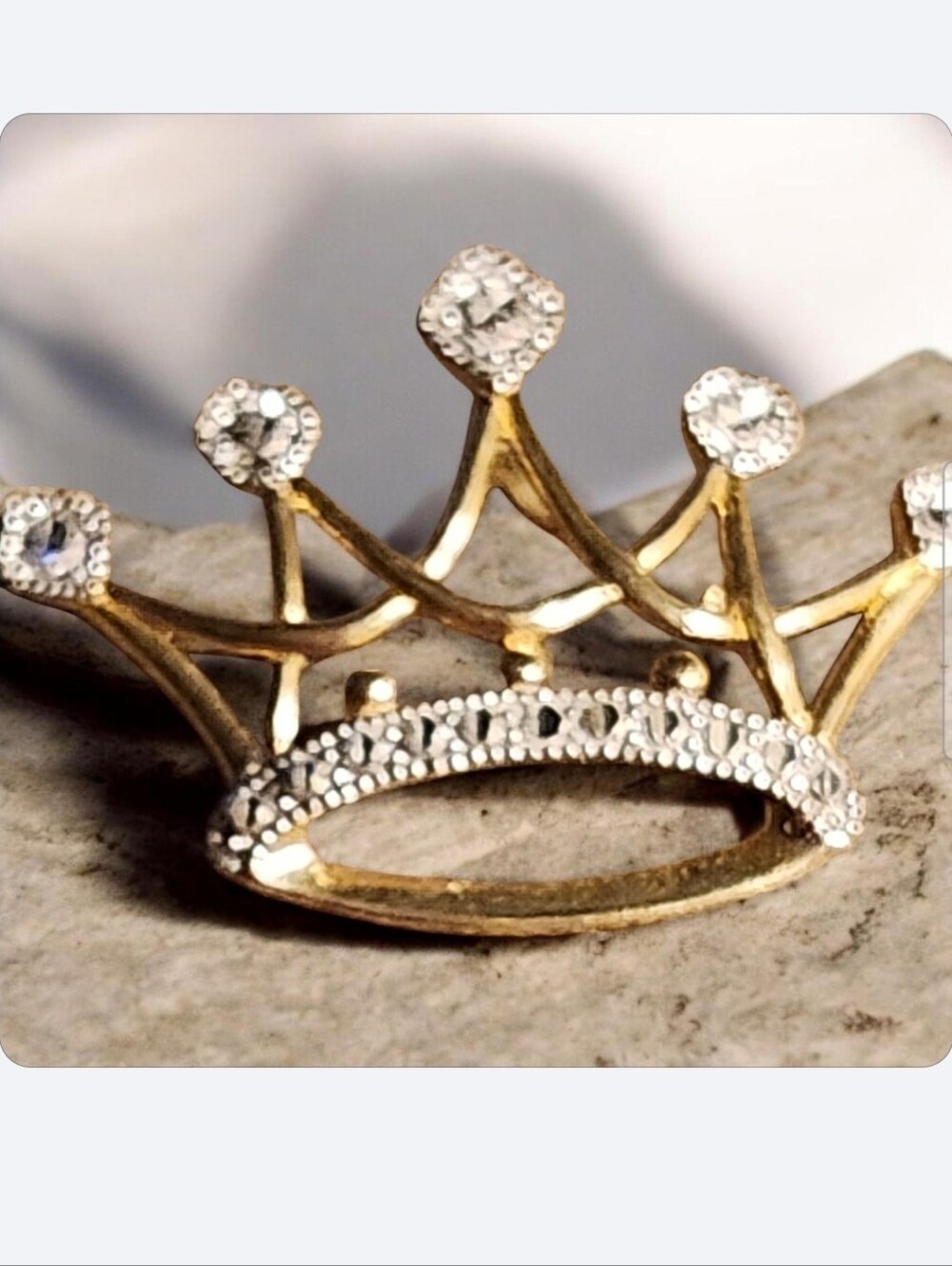 14K Crown Pendant ■ EUC☆ NO OFFERS ■ FIRM 》 READ BELOW